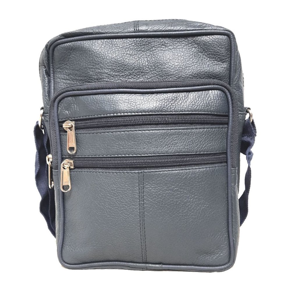 Genuine Leather Cowhide Unisex shoulder Messenger Bag #8540